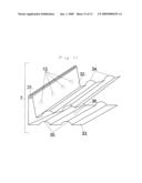 Single piece membrane flashing and fastening device and method diagram and image