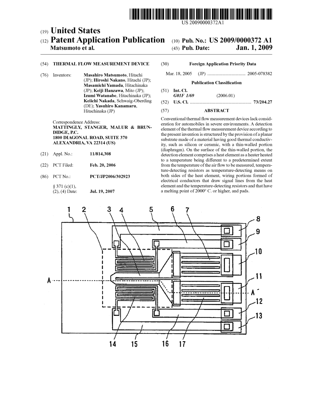 Thermal Flow Measurement Device - diagram, schematic, and image 01