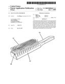 Self-cleaning hair brush diagram and image