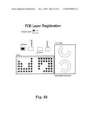 MULTIPLE LAYER PRINTED CIRCUIT BOARD HAVING MISREGISTRATION TESTING PATTERN diagram and image