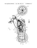 SADDLEBAG MOUNTING SYSTEM FOR A MOTORCYCLE diagram and image