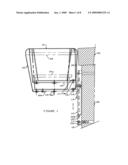 Universal storm resistant adjustable planter box hanger diagram and image
