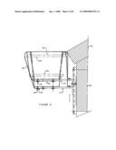 Universal storm resistant adjustable planter box hanger diagram and image