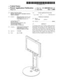 Display device with height-adjustment assembly having spring member diagram and image