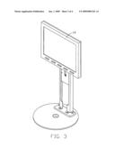 Display device with height-adjustment assembly having spring member diagram and image