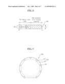 THINNED WAFER HAVING STRESS DISPERSION PARTS AND METHOD FOR MANUFACTURING SEMICONDUCTOR PACKAGE USING THE SAME diagram and image