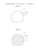 THINNED WAFER HAVING STRESS DISPERSION PARTS AND METHOD FOR MANUFACTURING SEMICONDUCTOR PACKAGE USING THE SAME diagram and image