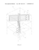 VERTICAL AXIS WINDMILL WITH WINGLETTED AIR-TILTABLE BLADES diagram and image