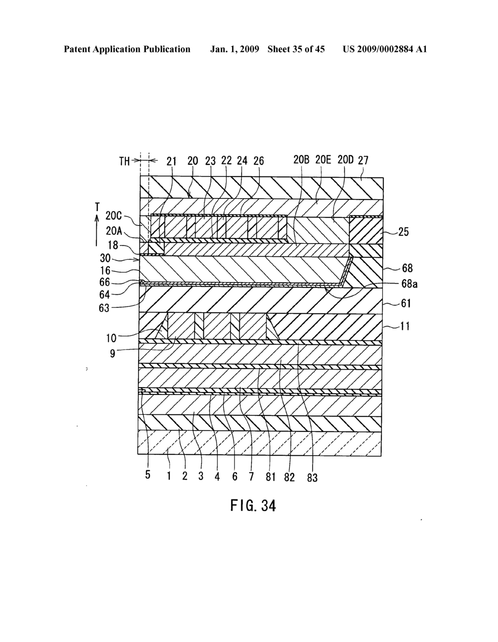 Magnetic head for perpendicular magnetic recording and method of manufacturing same - diagram, schematic, and image 36