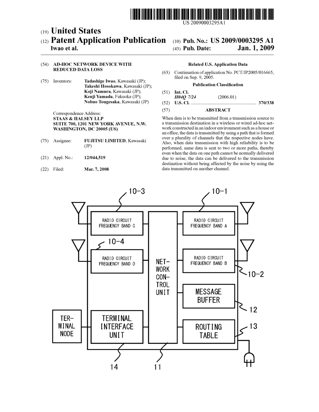 AD-HOC NETWORK DEVICE WITH REDUCED DATA LOSS - diagram, schematic, and image 01