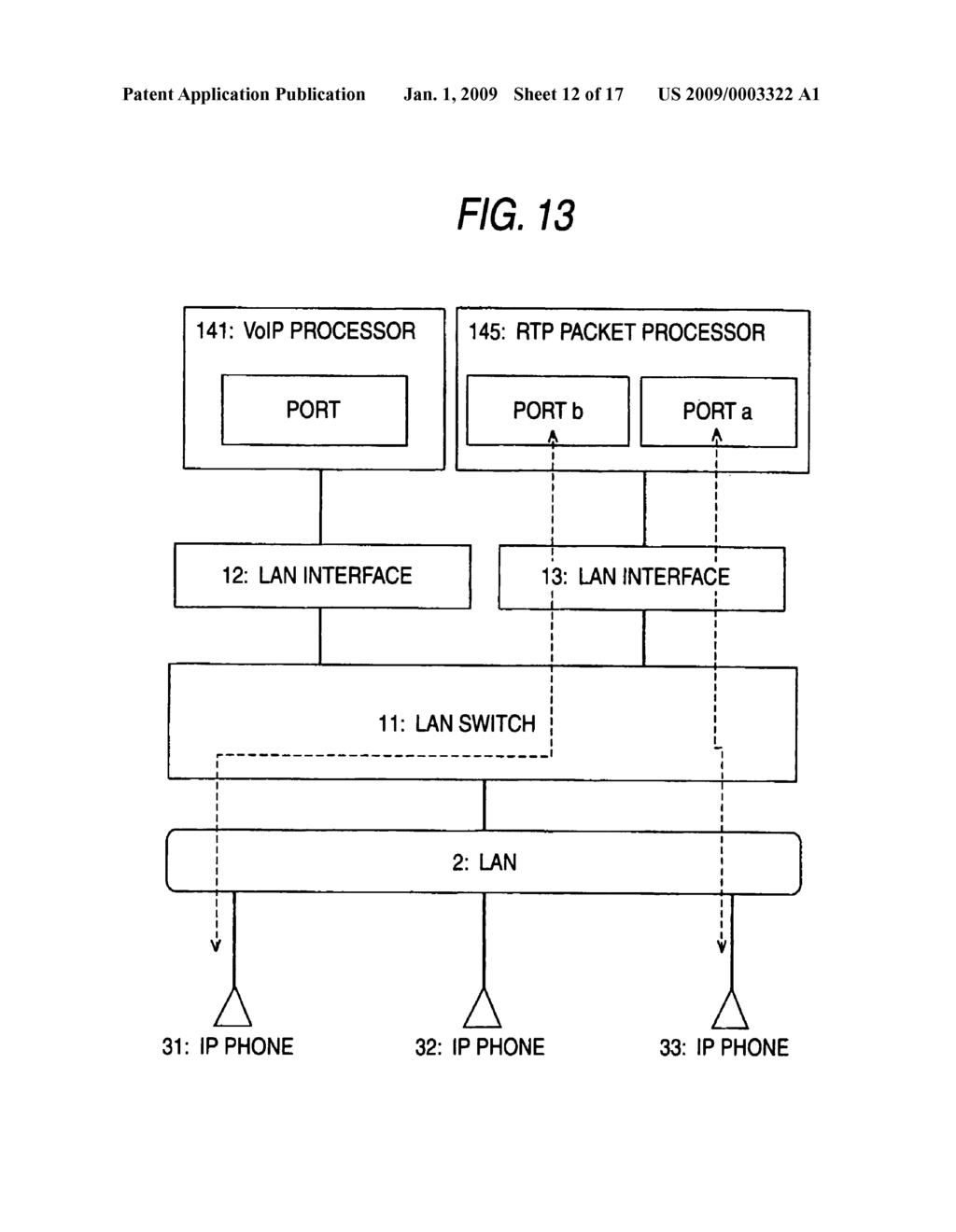 IP DEVICE EXCHANGE APPARATUS AND CALL CONNECTION CHANGING METHOD - diagram, schematic, and image 13