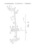 FLANGE WITH AXIALLY CURVED IMPINGEMENT SURFACE FOR GAS TURBINE ENGINE CLEARANCE CONTROL diagram and image