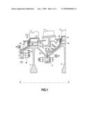 DEVICE FOR COOLING SLOTS OF A TURBOMACHINE ROTOR DISK diagram and image