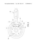 FAST-POSITIONING DEVICE FOR ASSEMBLING BLADE BRACKETS TO A MOTOR HOUSING OF A CEILING FAN diagram and image