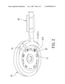 FAST-POSITIONING DEVICE FOR ASSEMBLING BLADE BRACKETS TO A MOTOR HOUSING OF A CEILING FAN diagram and image