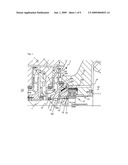 Deswirl mechanisms and roller bearings in an axial thrust equalization mechanism for liquid cryogenic turbomachinery diagram and image