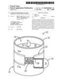 CANDLE WITH REMOVABLE SEAL FOR DISPENSING AIR TREATMENT CHEMICAL diagram and image