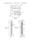 CANDLE WITH REMOVABLE SEAL FOR DISPENSING AIR TREATMENT CHEMICAL diagram and image