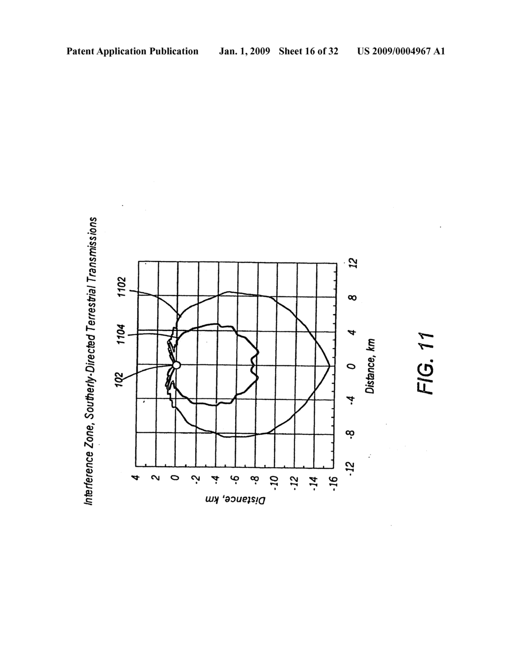 Method and apparatus for mitigating interference from terrestrial broadcasts sharing the same channel with satellite broadcasts using an antenna with posterior sidelobes - diagram, schematic, and image 17