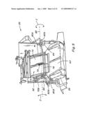 Adjustable convergence panels for discharging residue from a combine harvester diagram and image