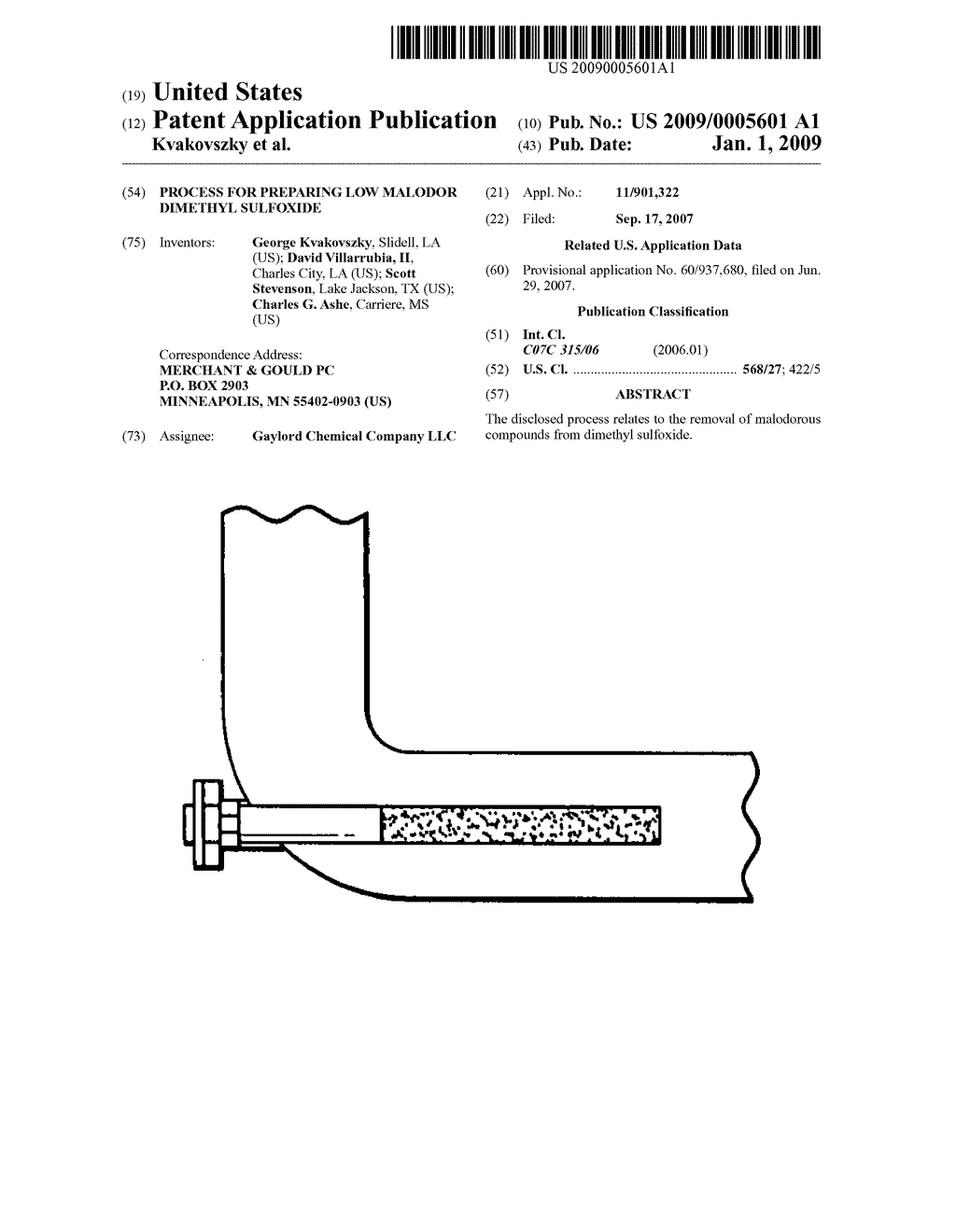 Process for preparing low malodor dimethyl sulfoxide - diagram, schematic, and image 01