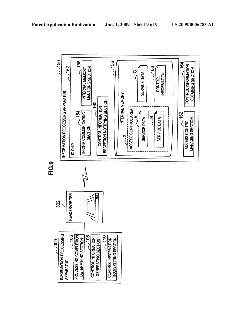 Information Processing System, Reader/Writer, Information Processing Apparatus, Access Control Management Method and Program - diagram, schematic, and image 10