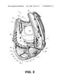 BASEBALL GLOVES WITH FLEXIBILITY FOLDS diagram and image