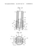 Assembly of sheet materials, tube assembly, drawing method and tools for drawing diagram and image