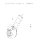 FIXING STRUCTURE OF DIRECTION SWITCH BUTTON FOR REVERSIBLE WRENCH diagram and image