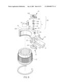 FIXING STRUCTURE OF DIRECTION SWITCH BUTTON FOR REVERSIBLE WRENCH diagram and image