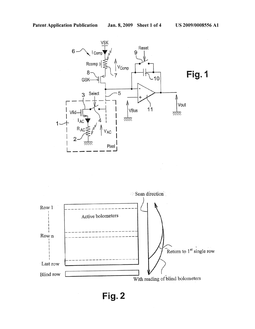 DEVICE FOR DETECTING ELECTROMAGNETIC RADIATION, ESPECIALLY INFRARED RADIATION - diagram, schematic, and image 02