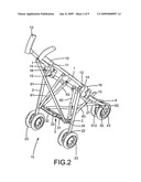 Foldable Three-Wheel Stroller diagram and image