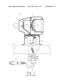 Manipulator with motor speed adjustable actuated circuit used to contrl remote-controlled spotlight diagram and image