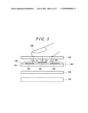 Display device with touch panel diagram and image