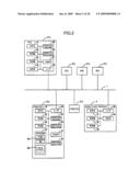 Setting information transmission/reception system diagram and image