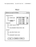 Setting information transmission/reception system diagram and image