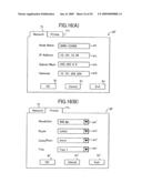 Setting information transmission/reception system diagram and image