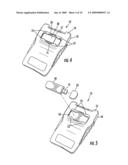 Electronic devices with storage compartments for memory devices diagram and image