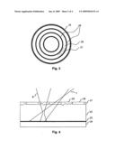 Holographic storage medium with integrated phase mask diagram and image