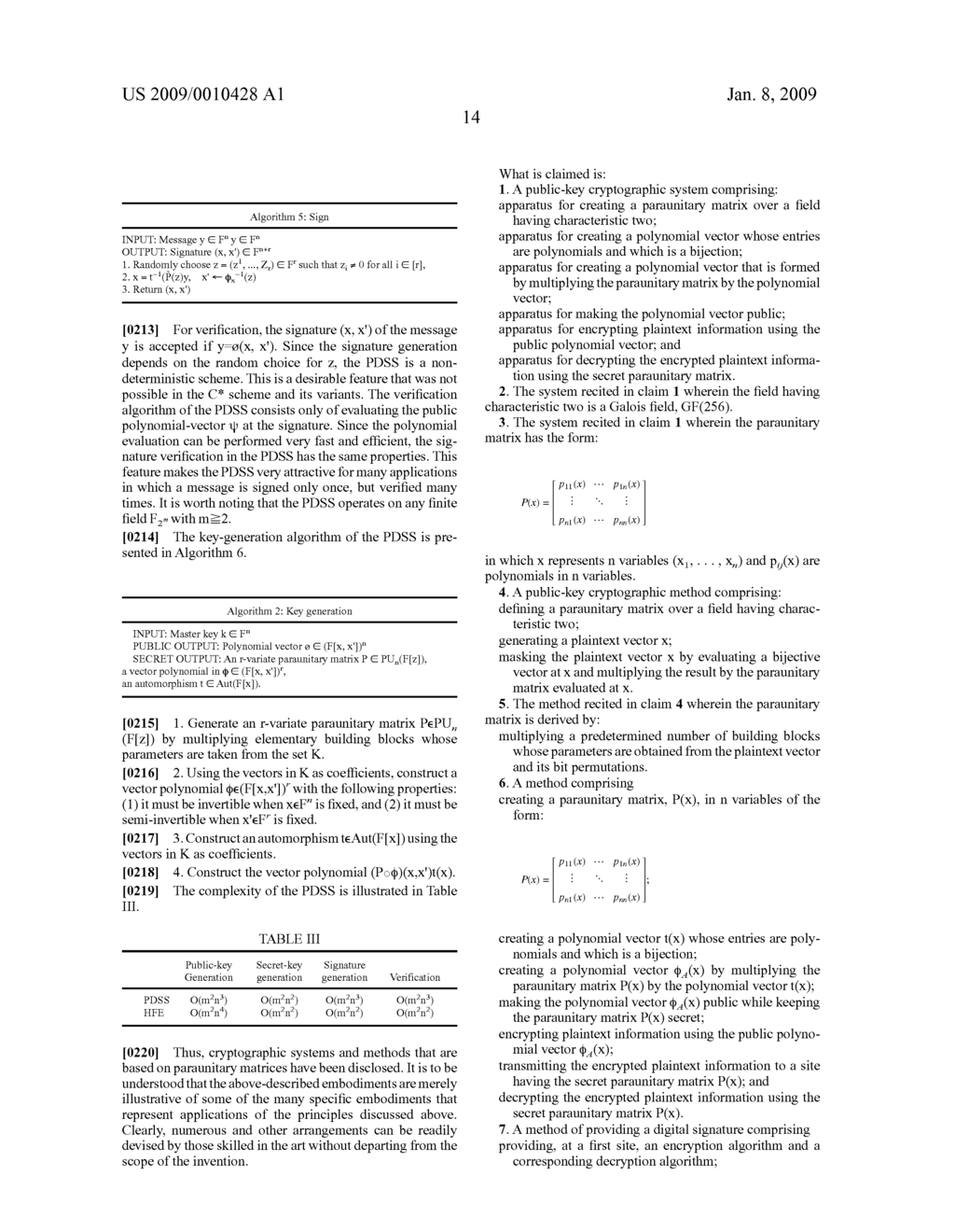 Asymmetric cryptosystem employing paraunitary matrices - diagram, schematic, and image 18