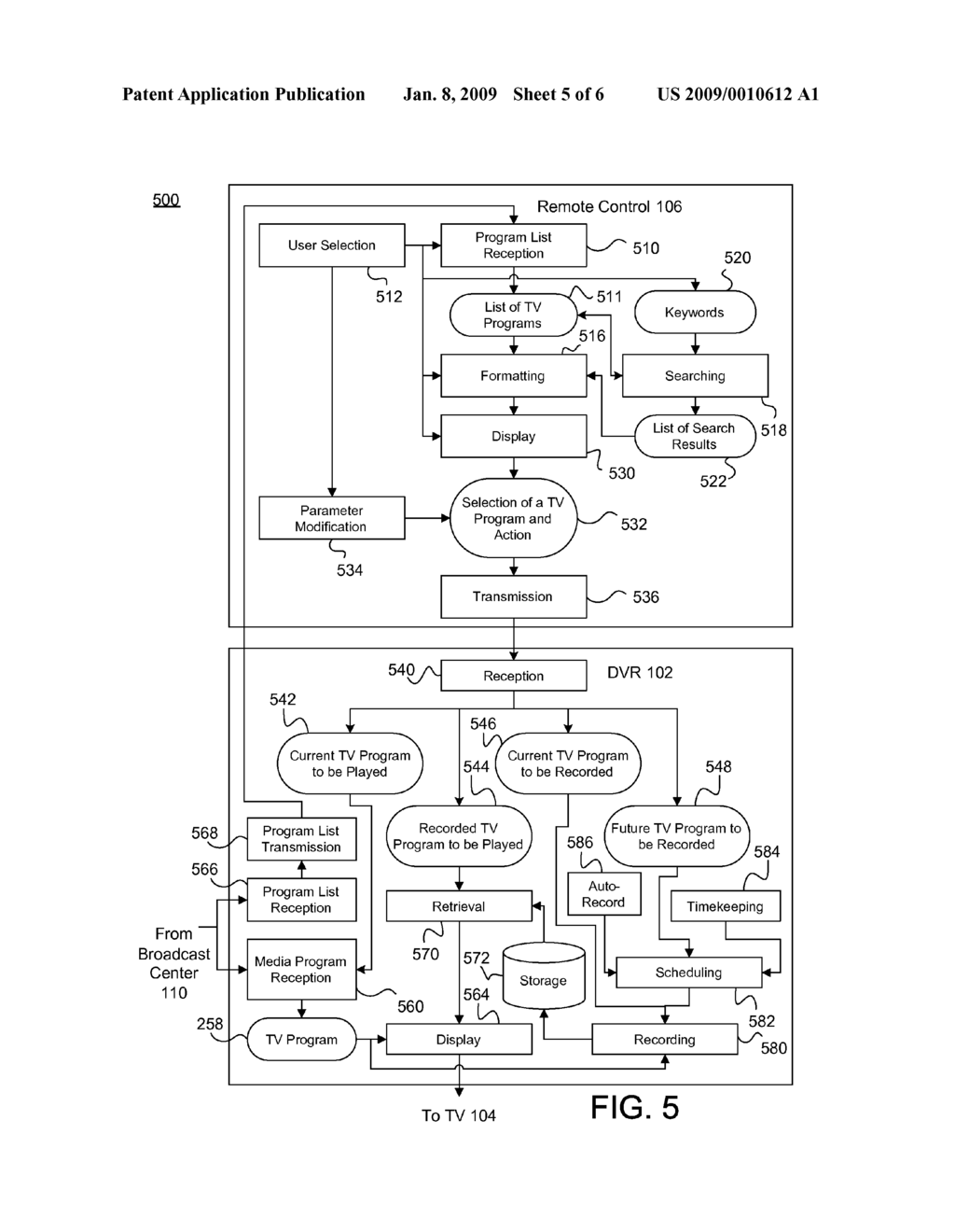 REMOTE CONTROL DEVICE WITH INTEGRATED DISPLAY SCREEN FOR CONTROLLING A DIGITAL VIDEO RECORDER - diagram, schematic, and image 06