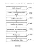 Streptavidin surface acoustic wave immunosensor apparatus diagram and image