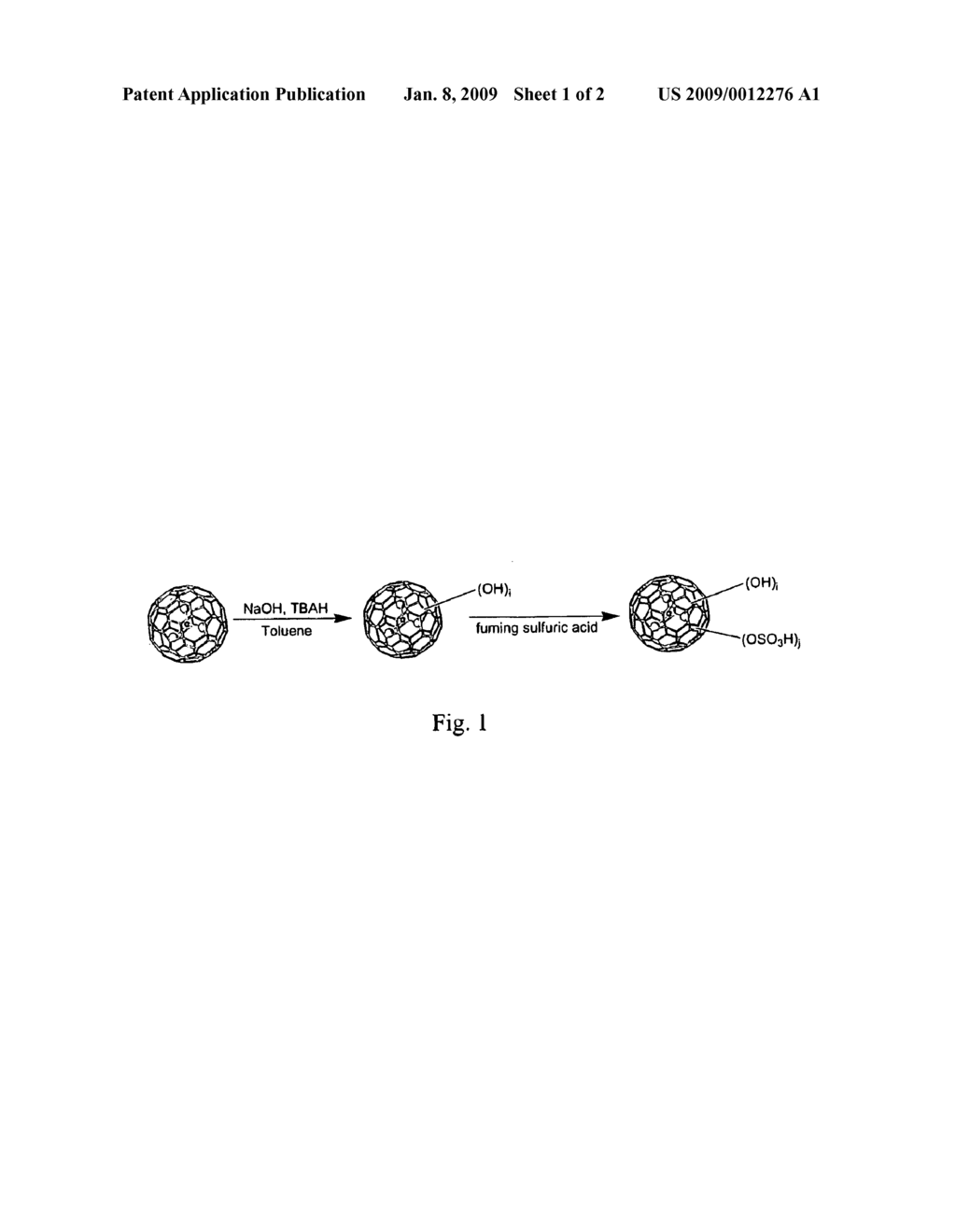 Polyhydroxy Hydrogensulfated Trimetallic Nitride Endohedral Metallofullerenes - diagram, schematic, and image 02