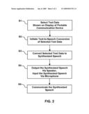 TEXT-TO-SPEECH ASSIST FOR PORTABLE COMMUNICATION DEVICES diagram and image