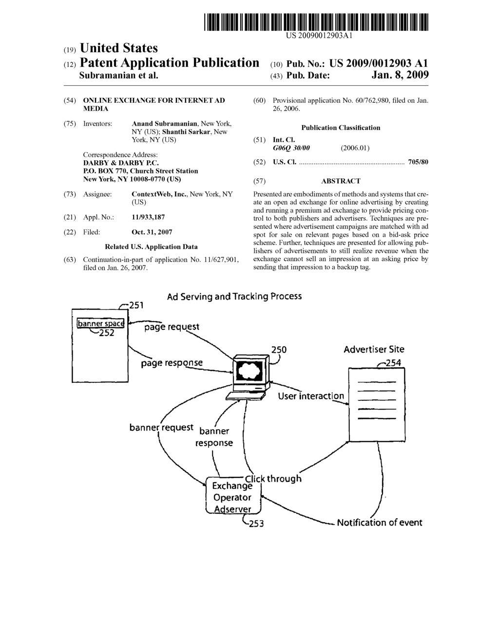 ONLINE EXCHANGE FOR INTERNET AD MEDIA - diagram, schematic, and image 01