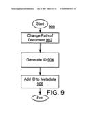 System and method for tracking documents in an on-demand service diagram and image