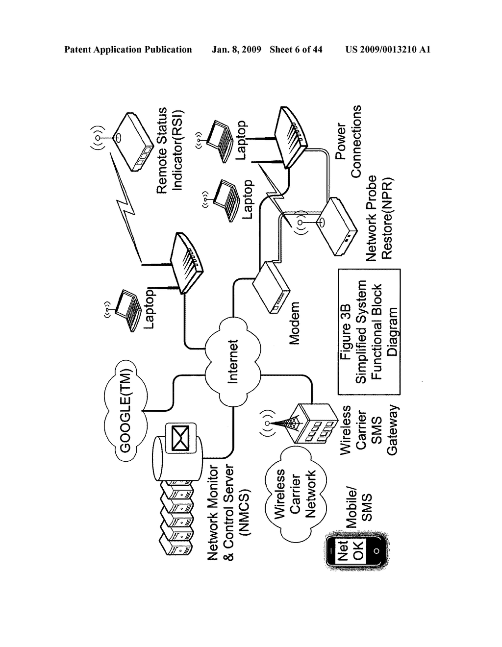 Systems, devices, agents and methods for monitoring and automatic reboot and restoration of computers, local area networks, wireless access points, modems and other hardware - diagram, schematic, and image 07