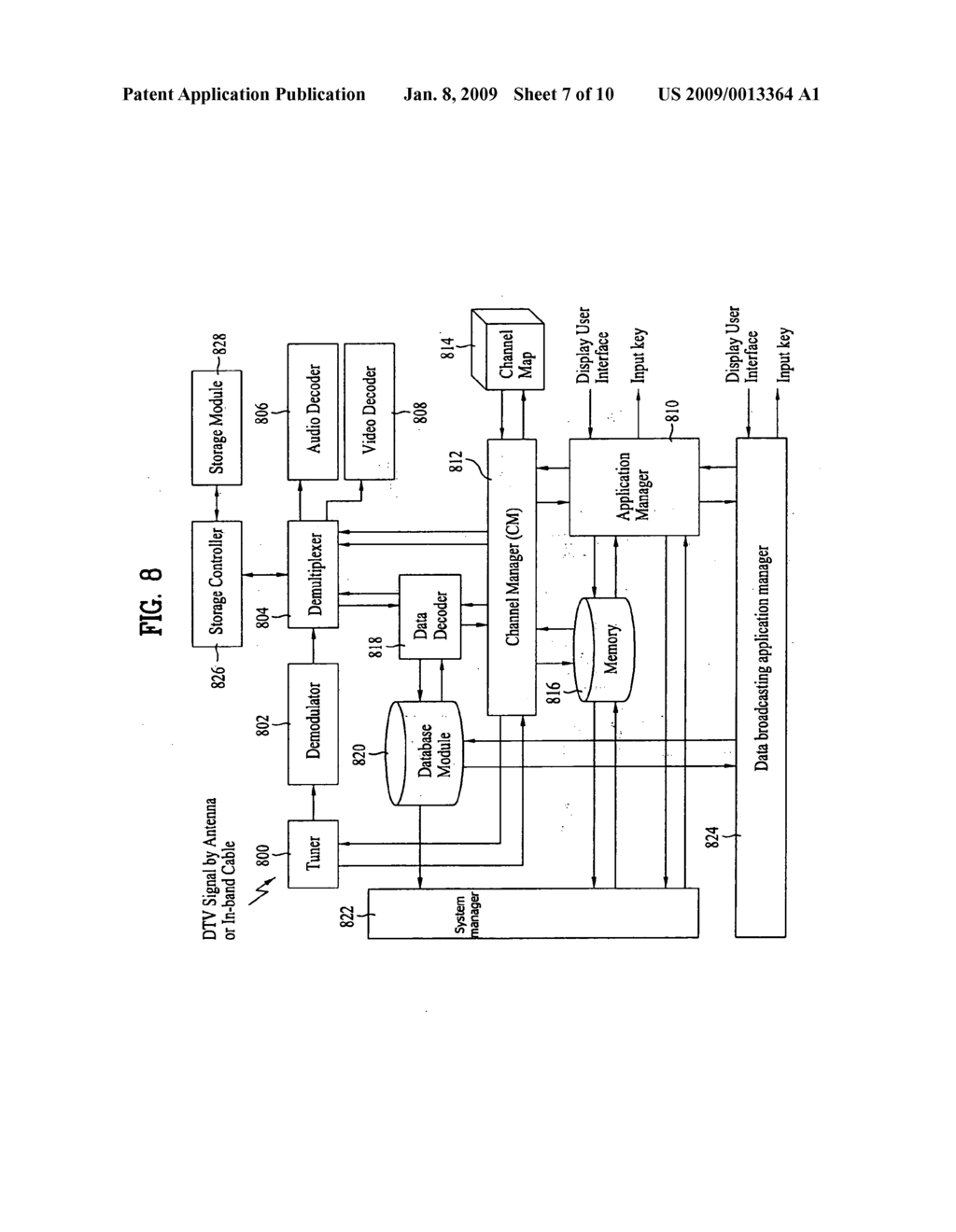 Digital broadcasting system and method for processing data - diagram, schematic, and image 08