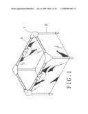 Joining structure of an upper corner piece and rod parts of a baby mesh bed diagram and image