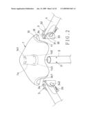 Joining structure of an upper corner piece and rod parts of a baby mesh bed diagram and image